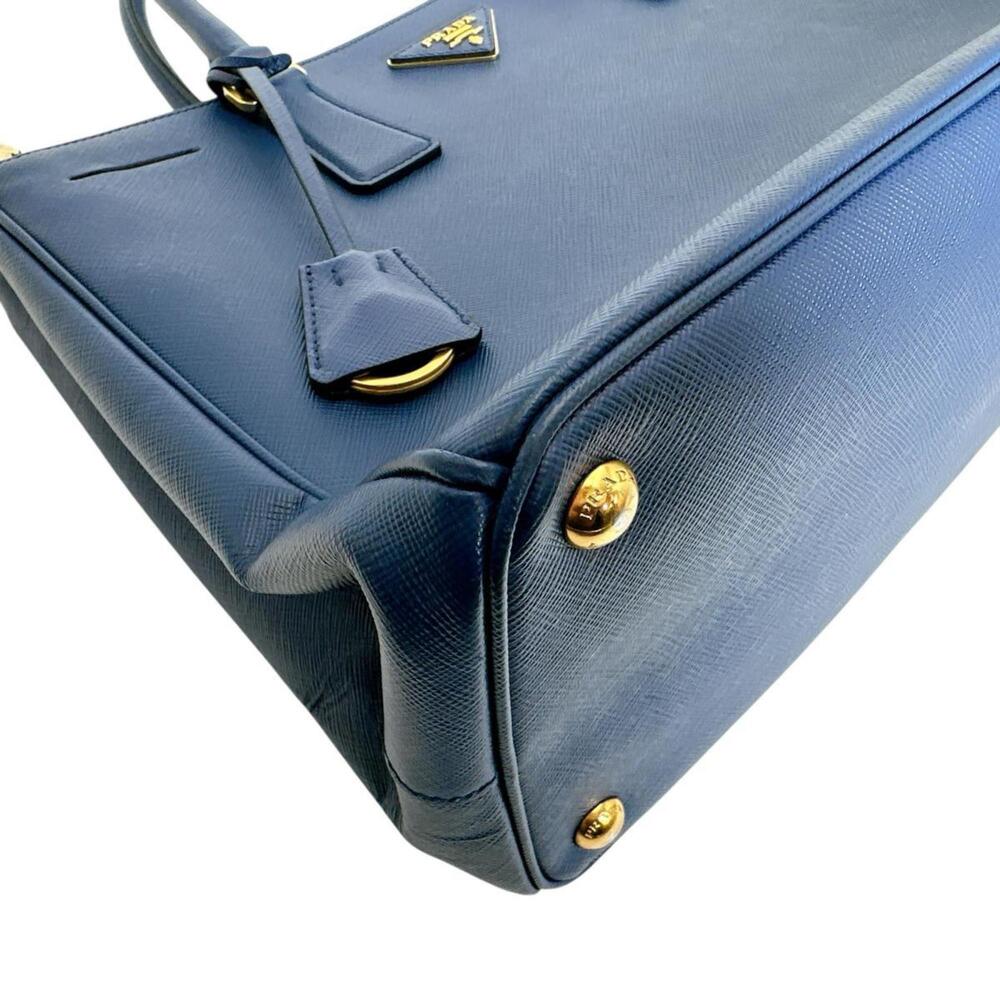 PRADA Blue Leather Shoulder Bag - Picture 8 of 16
